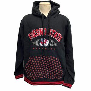 Men’s Fresno State Bulldogs Hoodie 2XL New With Tags Logo Embroidered Licensed